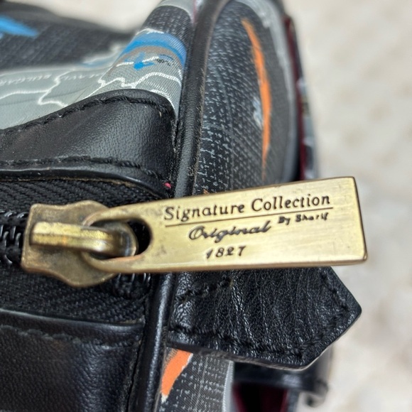 Vintage Sharif Signature Collection World Travel Shoulder Bag - Picture 11 of 16